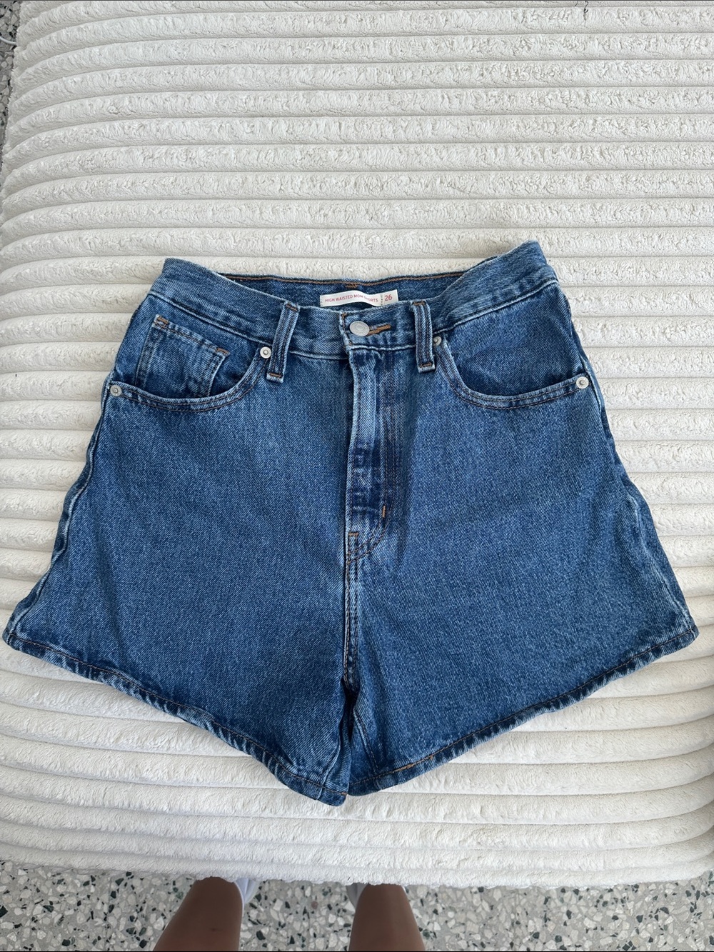 High-Rise Denim Women’s Shorts in Blue Levi’s